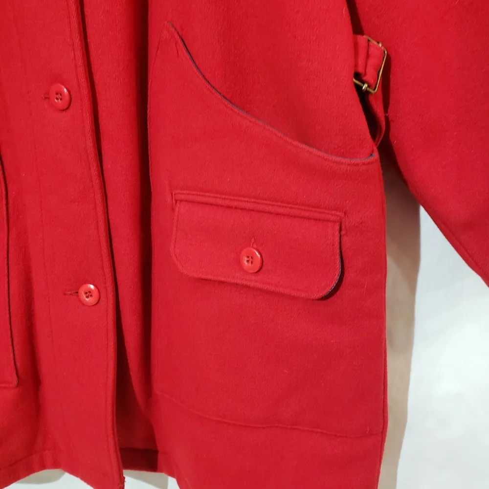 Woolrich wool coat red long coat - Picture 3 of 13